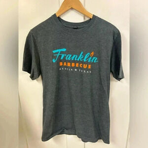 Franklin Barbecue BBQ Austin Texas T-shirt medium gray